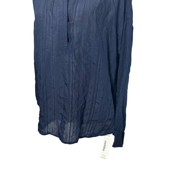 VINCE Womens Navy Blue Peasant Top Size Large - Picture 5 of 8